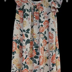 Dot Dot Smile Floral Dress with Ruffle Sleeves